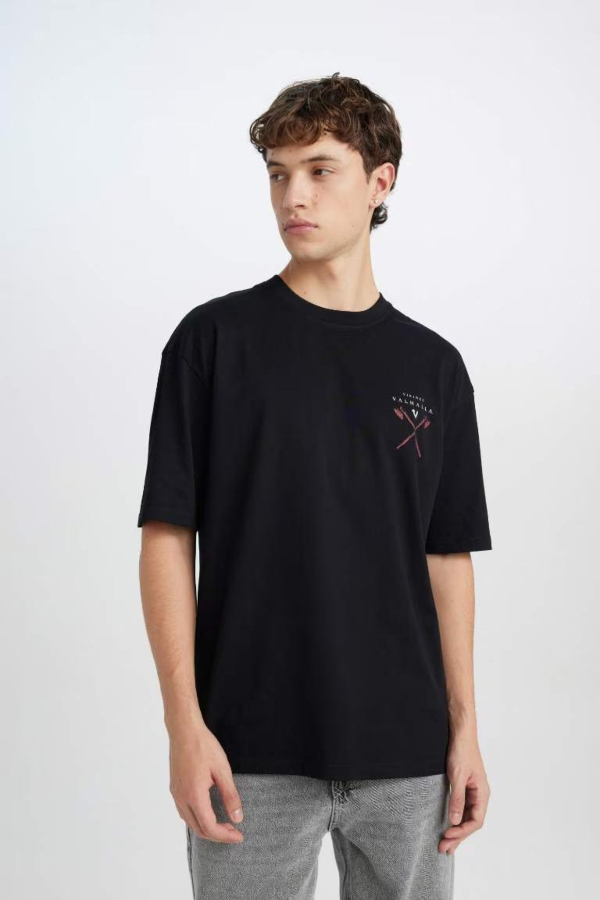 Resim Defacto Erkek  T-shirt B8091AXBK81