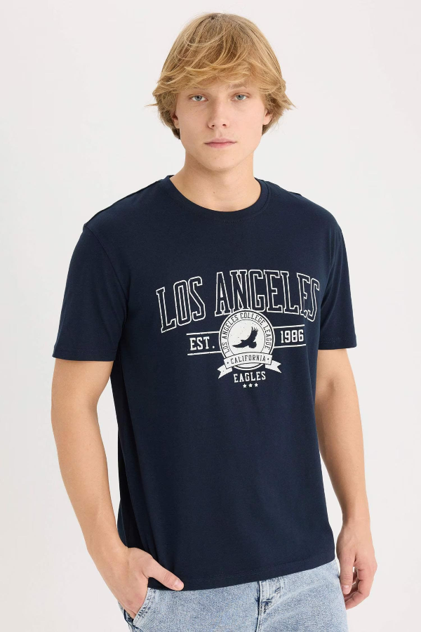 Resim Defacto Erkek  T-shirt D5577AX/NV253
