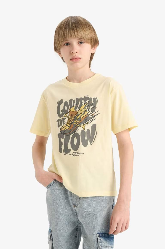 Resim Defacto Erkek Çocuk Kısa Kol T-shirt E6312A8YL487