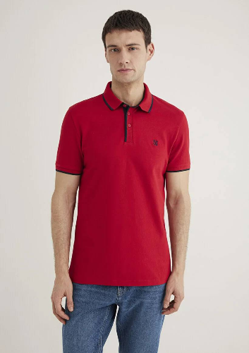 Resim Mavi Polo Erkek T-Shirt M062373-28441