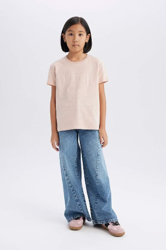Resim Defacto Kız Çocuk Kısa Kol T-shirt E0490A8/PN287