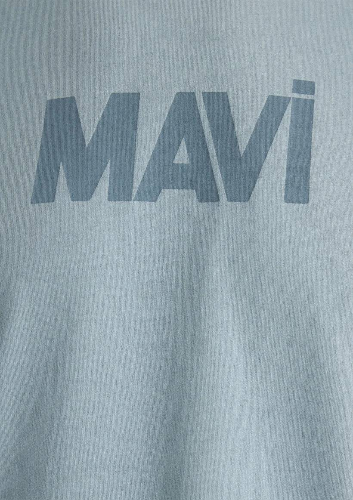 Resim Mavi Mavi Baskılı Erkek T-Shirt M066846-70838