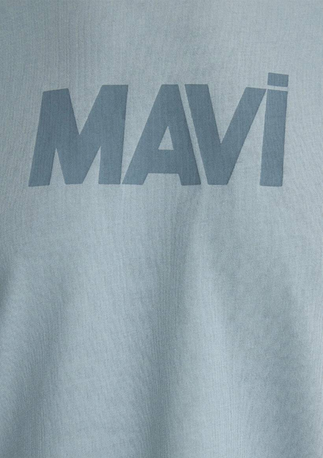 Resim Mavi Mavi Baskılı Erkek T-Shirt M066846-70838