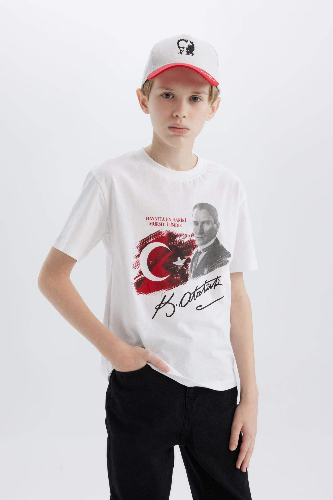 Resim Defacto Erkek Çocuk Kısa Kol T-shirt E0812A8WT34