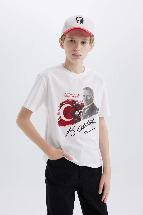 Resim Defacto Erkek Çocuk Kısa Kol T-shirt E0812A8WT34