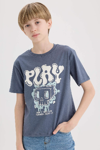 Resim Defacto Erkek Çocuk Kısa Kol T-shirt D9283A8IN267