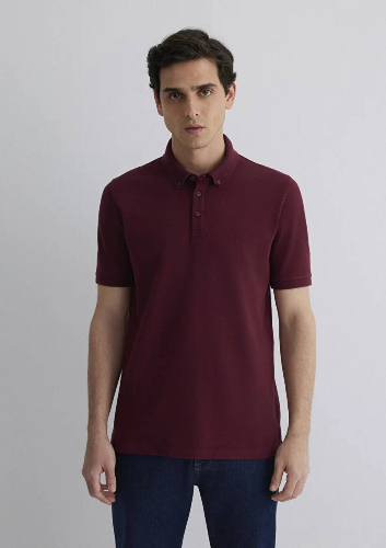 Resim Mavi Slim Erkek  T-shirt M063247-70394