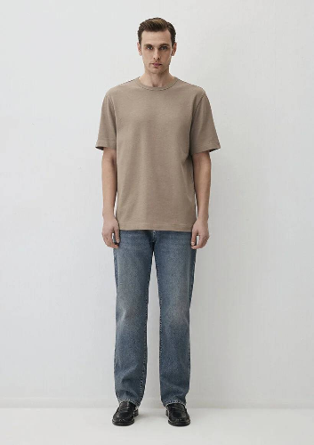 Resim Mavi Regular Erkek  T-shirt M0611903-70321
