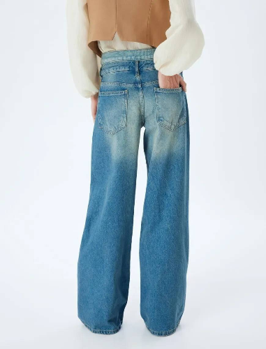 Resim Koton Kadın Jean Pantolon 5Wal40083Md