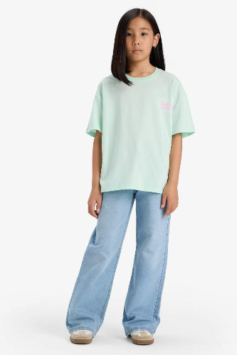 Resim Defacto Kız Çocuk Kısa Kol T-shirt E0357A8/TR101