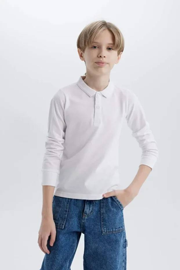 Resim Defacto Erkek Çocuk Uzun Kol T-shirt L0288A6/WT34