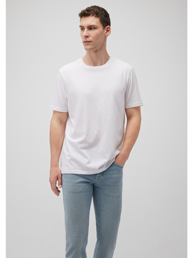 Resim Mavi Kısa Kol Erkek T-Shirt M066483-620