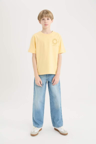 Resim Defacto Erkek Çocuk Kısa Kol T-shirt D8493A8YL495