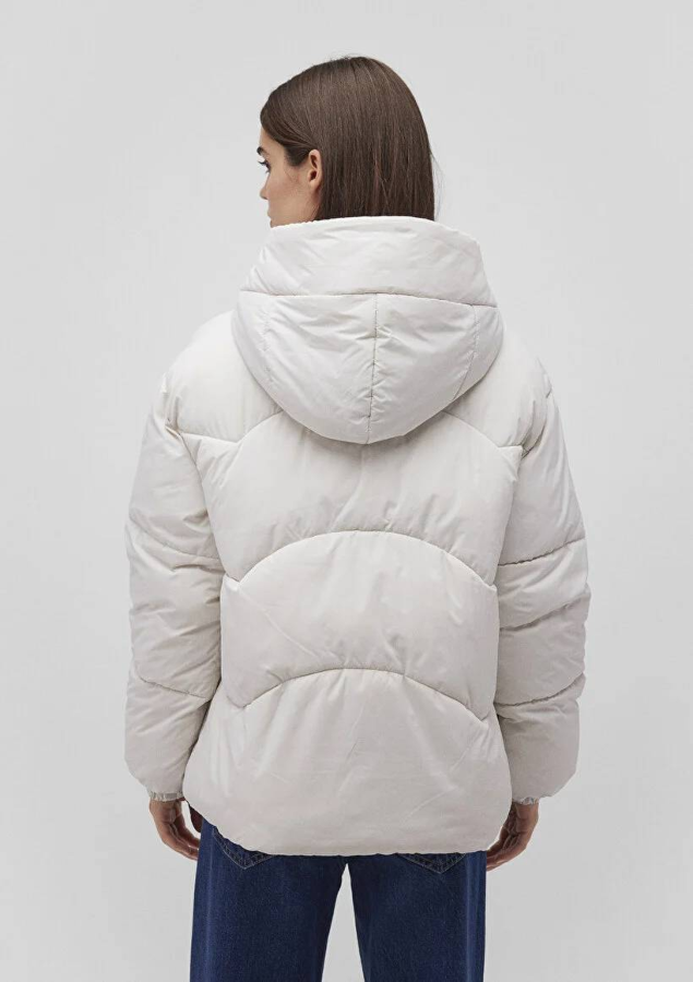 Resim Mavi Kısa Şişme Kadın Mont M1110199-83746