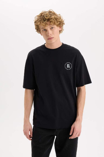 Resim Defacto Kadın Kısa Kol T-shirt K5057AZ/BK81
