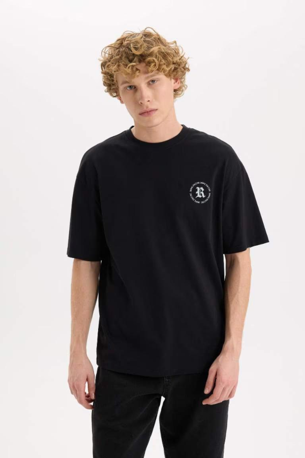 Resim Defacto Kadın Kısa Kol T-shirt K5057AZ/BK81