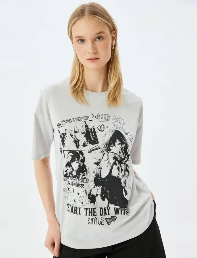 Resim Koton Kadın T-shirt 5SAL10057IK