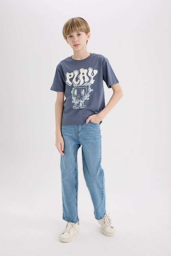 Resim Defacto Erkek Çocuk Kısa Kol T-shirt D9283A8IN267
