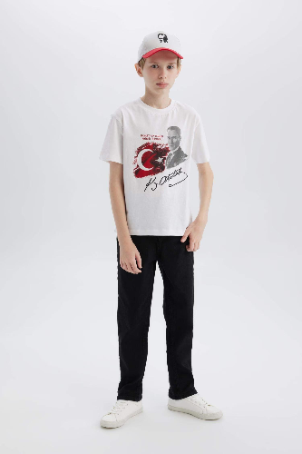 Resim Defacto Erkek Çocuk Kısa Kol T-shirt E0812A8WT34