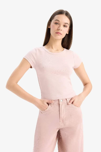 Resim Defacto Kadın T-shirt E0288AXBR476