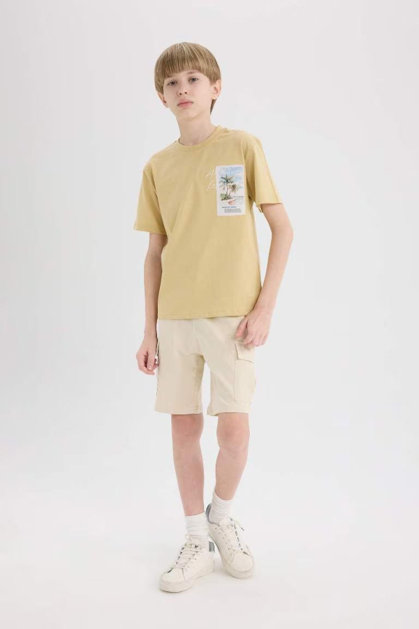 Resim Defacto Erkek Çocuk Kısa Kol T-shirt E3743A8BG809