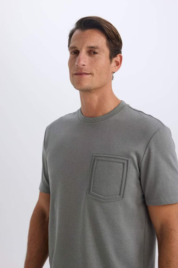 Resim Defacto Erkek  T-shirt D7228AXKH496