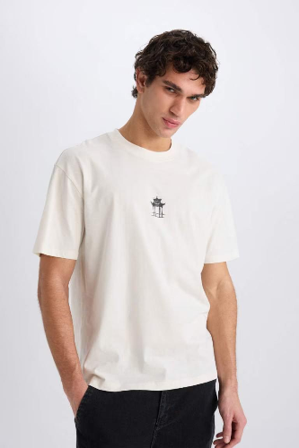 Resim Defacto Erkek  T-shirt E0909AXER137