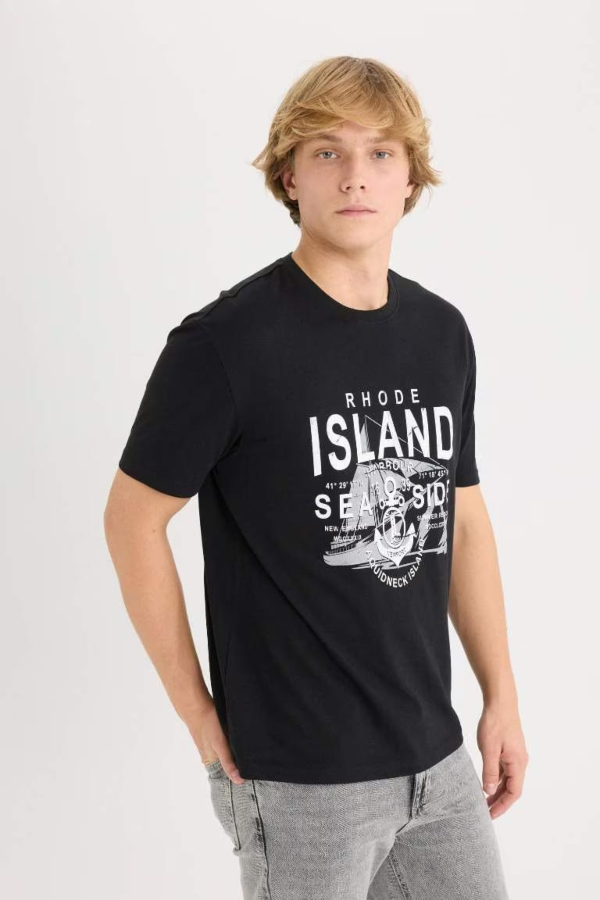 Resim Defacto Erkek  T-shirt D9353AXBK81