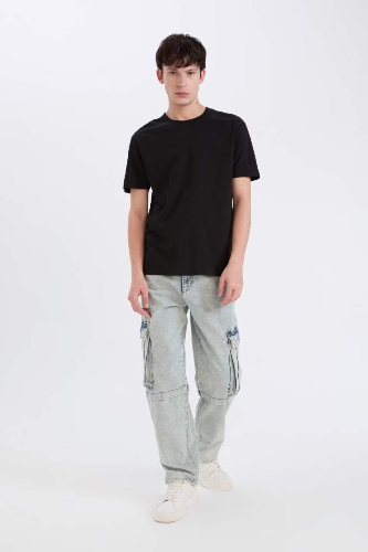 Resim Defacto Erkek  T-shirt D5481AXBK81