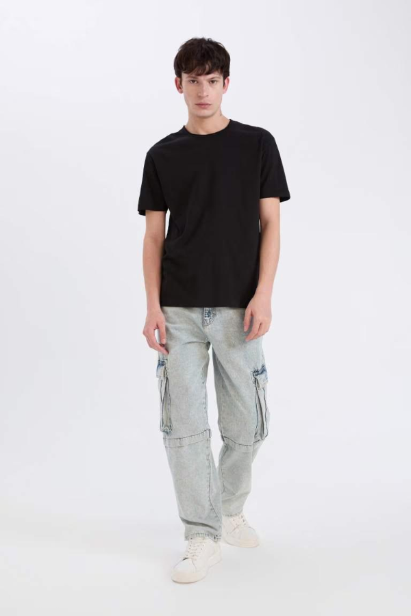 Resim Defacto Erkek  T-shirt D5481AXBK81