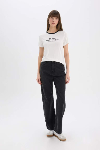 Resim Defacto Kadın T-shirt E5065AX/ER105