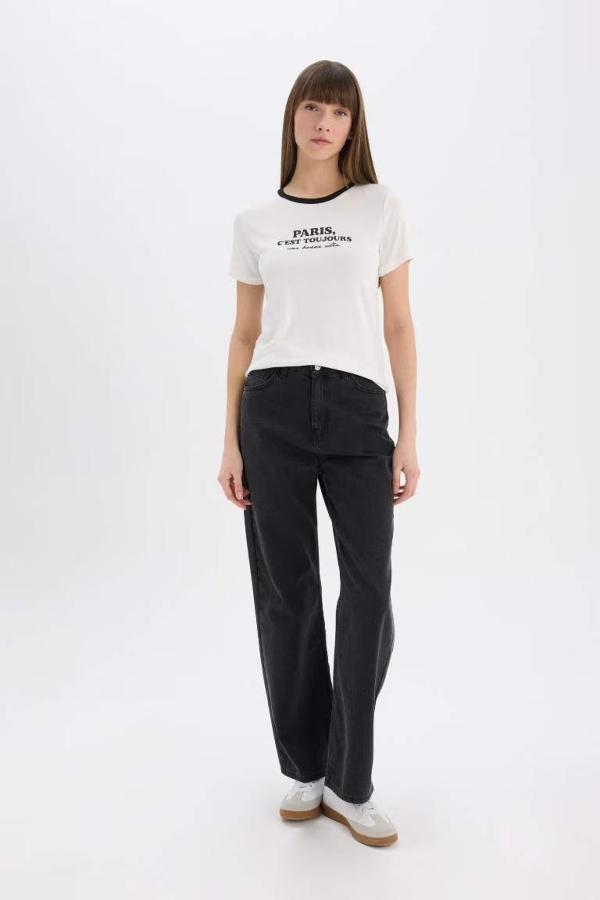 Resim Defacto Kadın T-shirt E5065AX/ER105