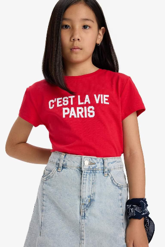 Resim Defacto Kız Çocuk  T-shirt E5894A8/RD282