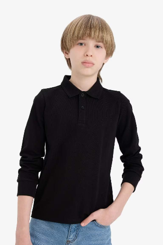 Resim Defacto Erkek Çocuk Uzun Kol T-shirt L0288A6/BK81