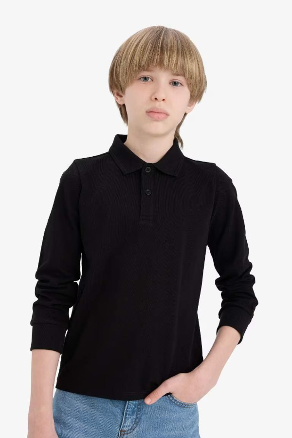 Resim Defacto Erkek Çocuk Uzun Kol T-shirt L0288A6/BK81