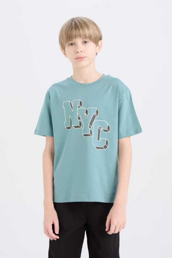 Resim Defacto Erkek Çocuk Kısa Kol T-shirt D9263A8GN1176