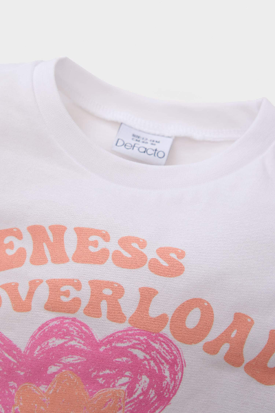 Resim Defacto Kız Bebek Kısa Kol T-shirt E0682A5/WT34