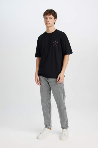 Resim Defacto Erkek  T-shirt B8091AXBK81