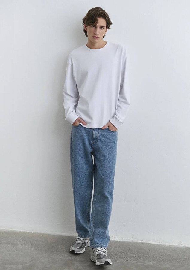Resim Mavi Mıtte Erkek Jean Pantolon M0010101-87669