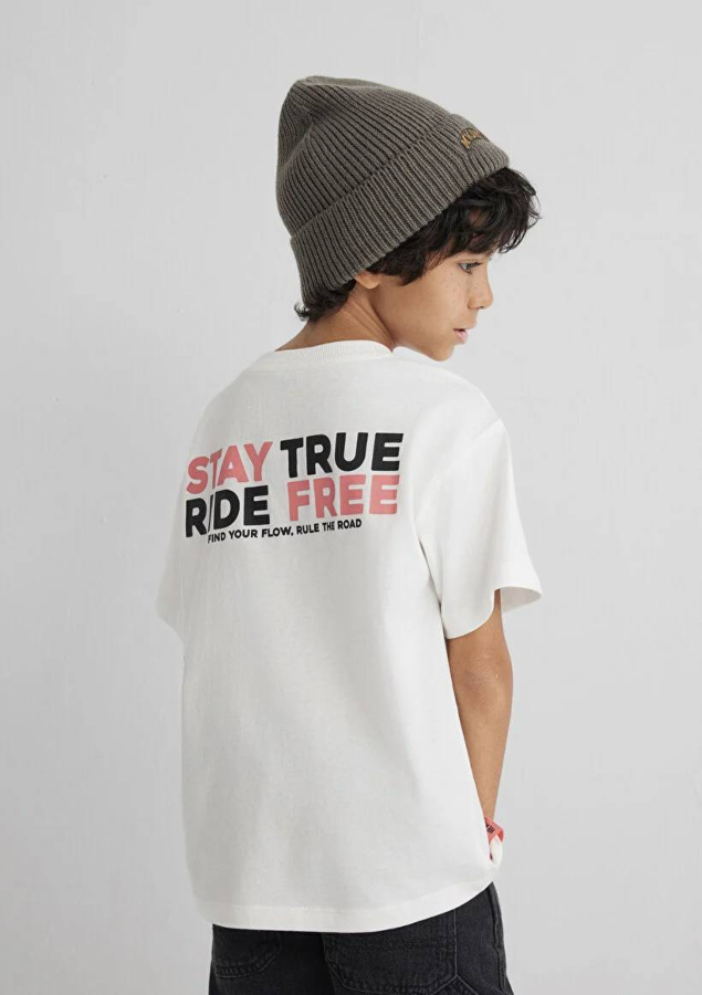 Resim Mavi Stay True Erkek Çocuk T-shirt M6610367-70057