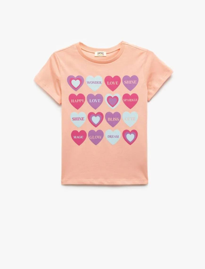 Resim Koton Kız Çocuk Kısa Kol T-shirt 5SKG10272AK