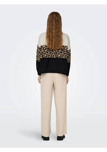 Resim Only Onljade Animal Ls O-Neck Knt Noos Kadın Kazak 15294969