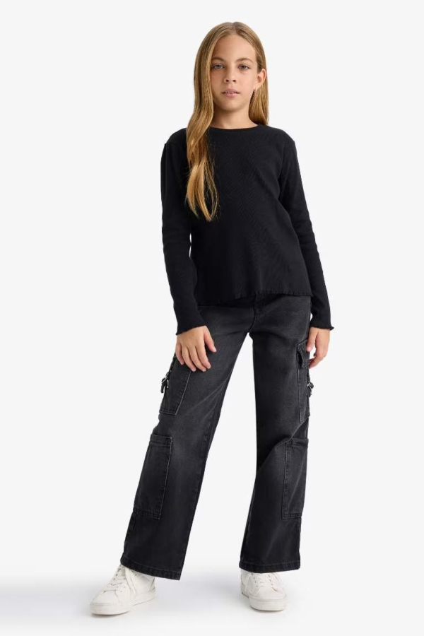Resim Defacto Kız Çocuk  Sweat B2387A8/BK81