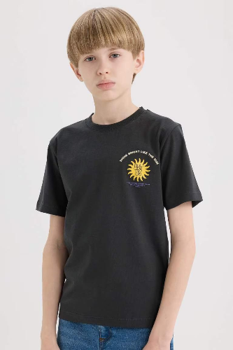 Resim Defacto Erkek Çocuk Kısa Kol T-shirt E0165A8AR208