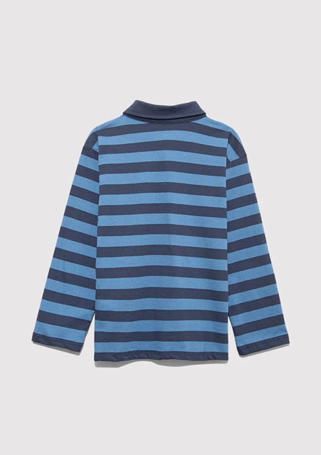 Resim Mavi Baskılı Erkek Çocuk Sweat M6610353-89154