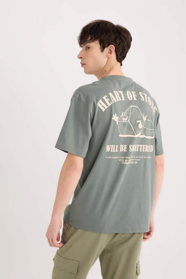 Resim Defacto Erkek  T-shirt D5588AXGR463