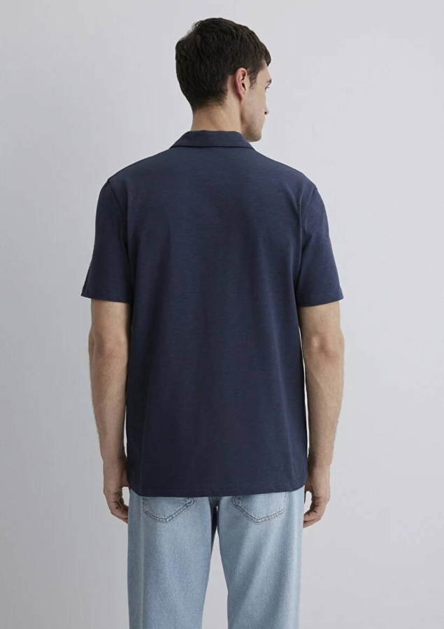 Resim Mavi Regular Erkek  T-shirt M0612597-70726