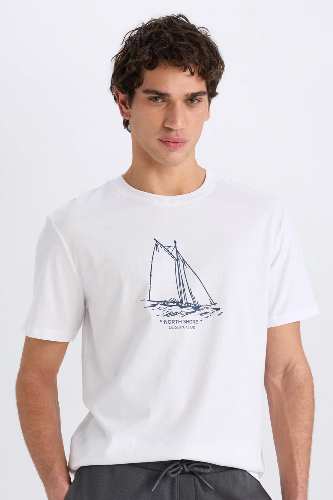 Resim Defacto Erkek  T-shirt D7939AXWT34