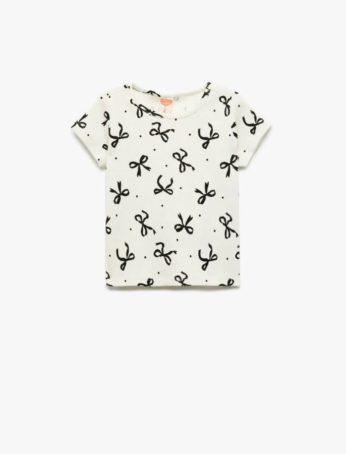 Resim Koton Kız Bebek Kısa Kol T-shirt 5SMG10104AK