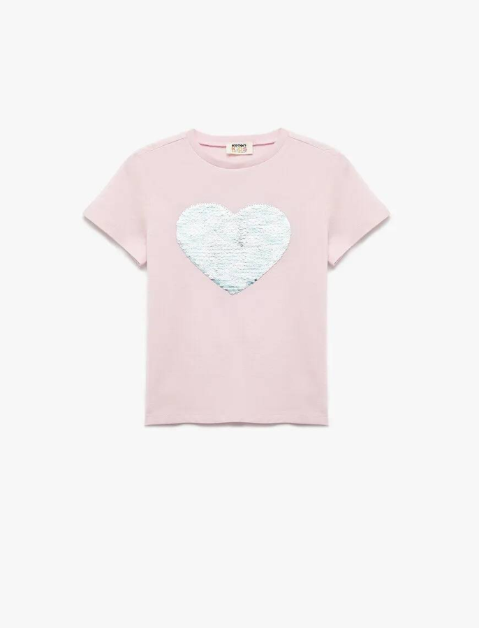 Resim Koton Kız Çocuk Kısa Kol T-shirt 5SKG10627AK